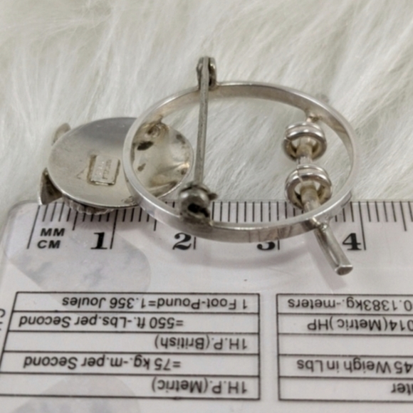 🇨🇦 1960s Beau Sterling Owl Brooch & Earrings - Picture 3 of 6